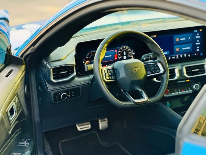 Used Ford Mustang GT Performance VII, 5.0 l, 2024 in Sharjah by Kandy Cars, Blue color. American Specs | AUTO.AE