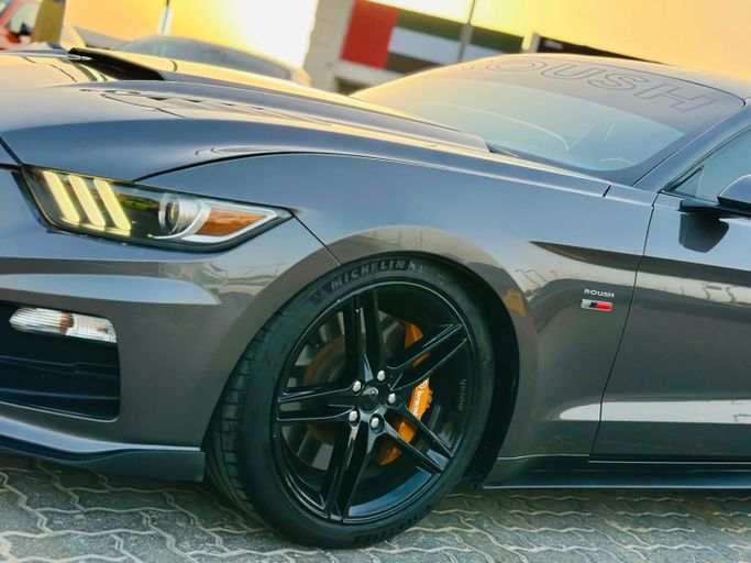 Подержанный Ford Mustang VI, 5.0 л, 2015 в Шардже от Kandy Cars Серый цвет. Американская | AUTO.AE