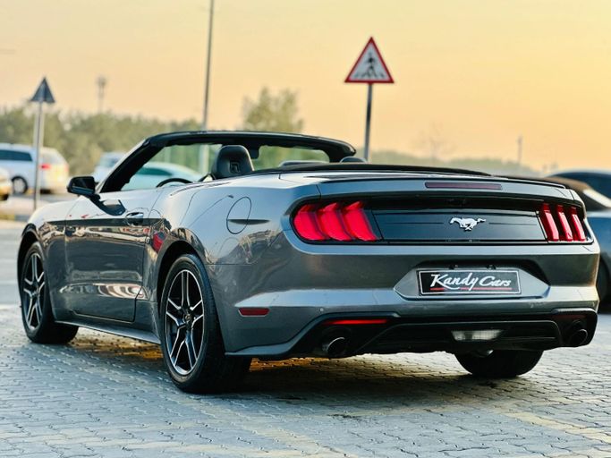 Подержанный Ford Mustang VI Рестайлинг, 2.3 л, 2021 в Шардже от Kandy Cars Серый цвет. Американская | AUTO.AE