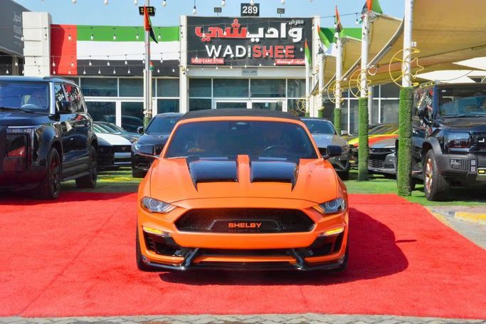 مستعملة Ford Mustang GT فيس ليفت السادس, 5.0 l, 2023 في في الشارقة من Wadishee Used Cars، اللون برتقالي. المواصفات الأمريكية | AUTO.AE | إعلان #254733