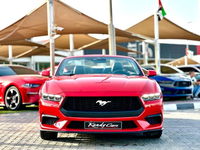 مستعملة Ford Mustang سابعاً, 2.3 l, 2024 في في الشارقة من Kandy Cars، اللون أحمر. المواصفات الأمريكية | AUTO.AE | إعلان #256786