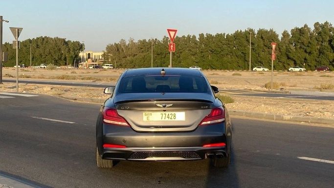 Used Genesis G70 I, 2.0 l, 2019 in Sharjah by Halla Cars, Grey color. American Specs | AUTO.AE