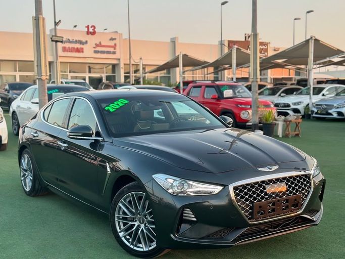 Used Genesis G70 I, 2.2 l, 2020 in Sharjah by Badar Used Cars, Black color.  | AUTO.AE
