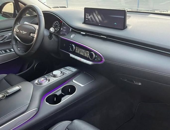 Used Genesis GV70 I, 2.5 l, 2023 in Sharjah by Al Nukhba Al Malakyah Used Cars, Burgundy color. American Specs | AUTO.AE