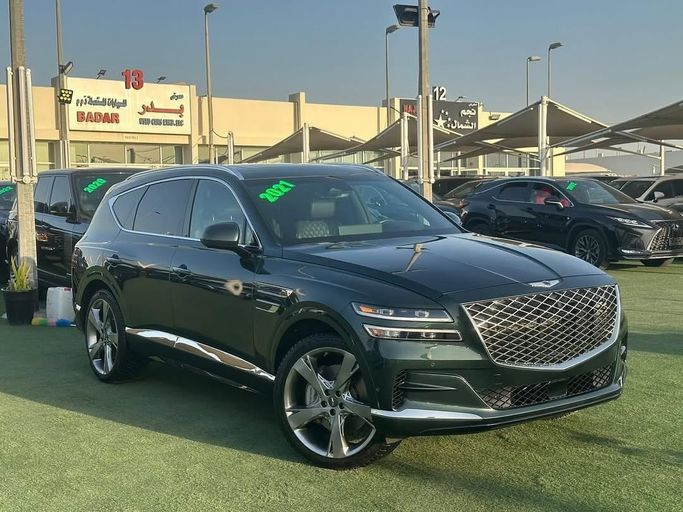 Used Genesis GV80 I, 3.5 l, 2021 in Sharjah by Badar Used Cars, Black color.  | AUTO.AE