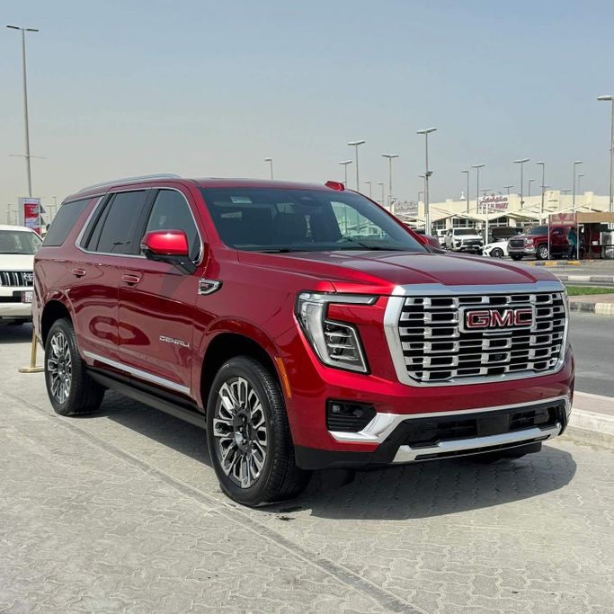 Used GMC Yukon V Facelift, 6.2 l, 2025 in Sharjah by Alfaris Used Cars, Red color. Other | AUTO.AE