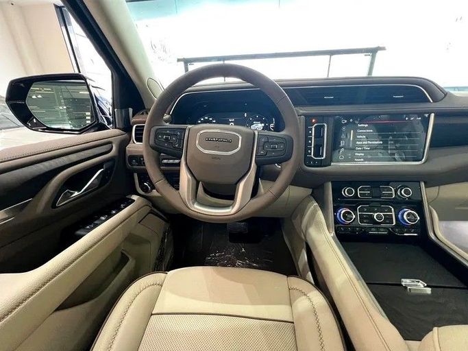 Used GMC Yukon V, 6.2 l, 2024 in Sharjah by First Choice Cars, Black color. GCC Specs | AUTO.AE