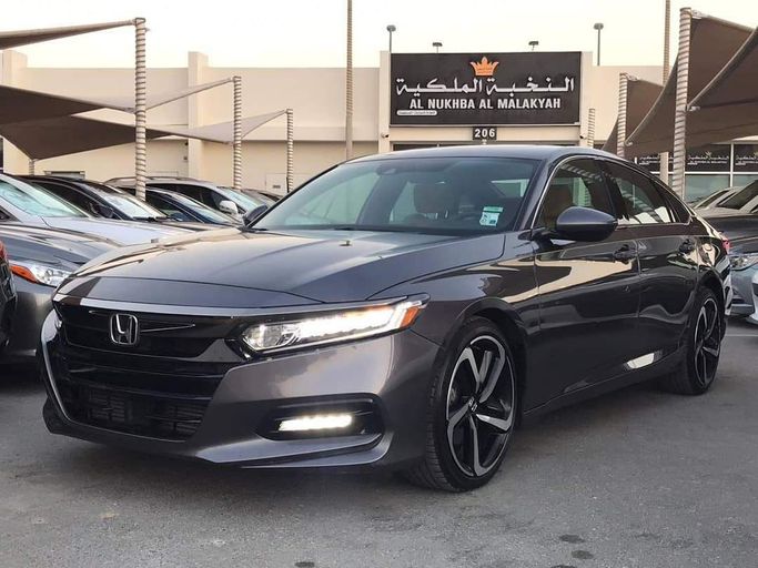 Used Honda Accord X, 2.0 l, 2019 in Sharjah by Al Nukhba Al Malakyah Used Cars, Grey color. American Specs | AUTO.AE