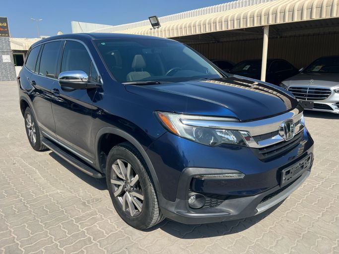 مستعملة Honda Pilot ثالثاً فيس ليفت, 3.5 l, 2019 في في الشارقة، اللون أزرق. مواصفات الخليج | AUTO.AE | إعلان #258767