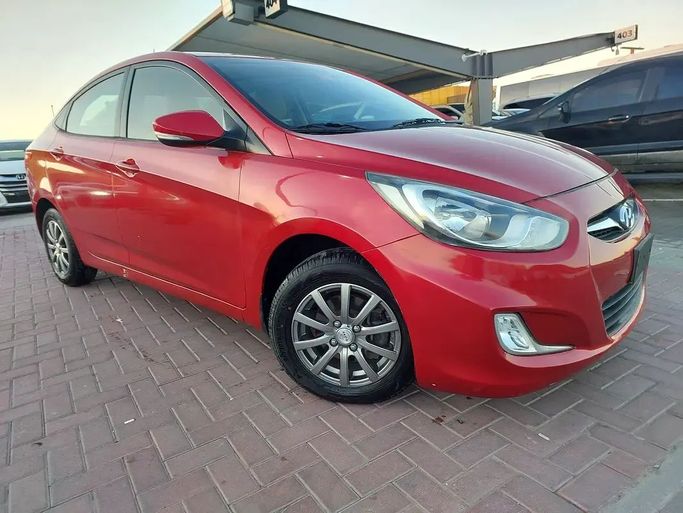 Used Hyundai Accent IV, 1.6 l, 2015 in Sharjah by Al Aqsa Used Cars, Red color. GCC Specs | AUTO.AE
