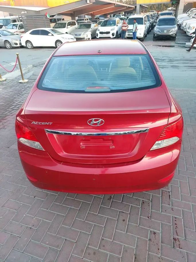 Used Hyundai Accent IV, 1.6 l, 2015 in Sharjah by Al Aqsa Used Cars, Red color. GCC Specs | AUTO.AE