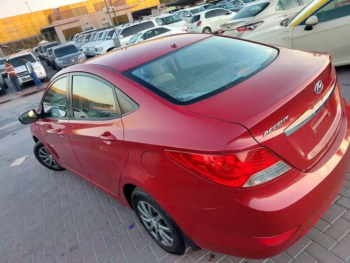 Used Hyundai Accent IV, 1.6 l, 2015 in Sharjah by Al Aqsa Used Cars, Red color. GCC Specs | AUTO.AE