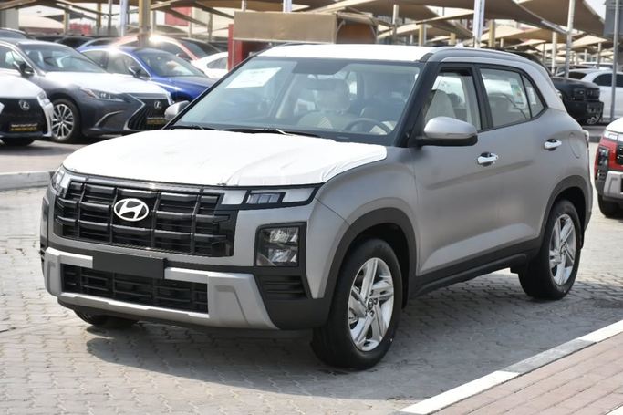 Новый Hyundai Creta II Рестайлинг, 2.0 л, 2025 в Шардже от Alfaris Used Cars Серый цвет. GCC | AUTO.AE