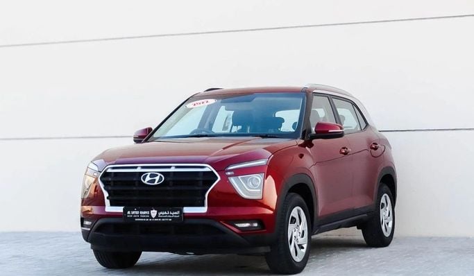Подержанный Hyundai Creta II, 1.6 л, 2022 в Шардже от Al Sayed Khamis Used Auto Trading Красный цвет. GCC | AUTO.AE