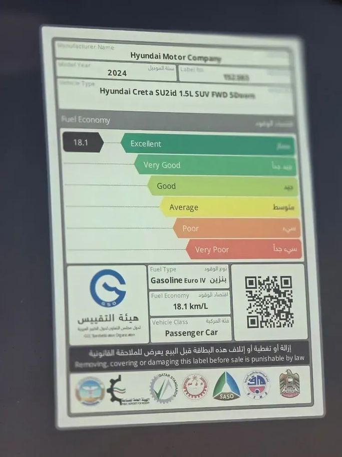 Подержанный Hyundai Creta II Рестайлинг, 2.0 л, 2024 в Шардже от Al Sayed Ezzat Khamis Серый цвет. GCC | AUTO.AE