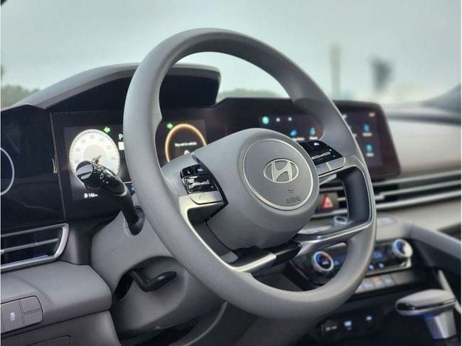 Used Hyundai Elantra VII (CN7) Facelift, 1.6 l, 2024 in Sharjah by Nassem Al Sham Used Cars, Black color. GCC Specs | AUTO.AE