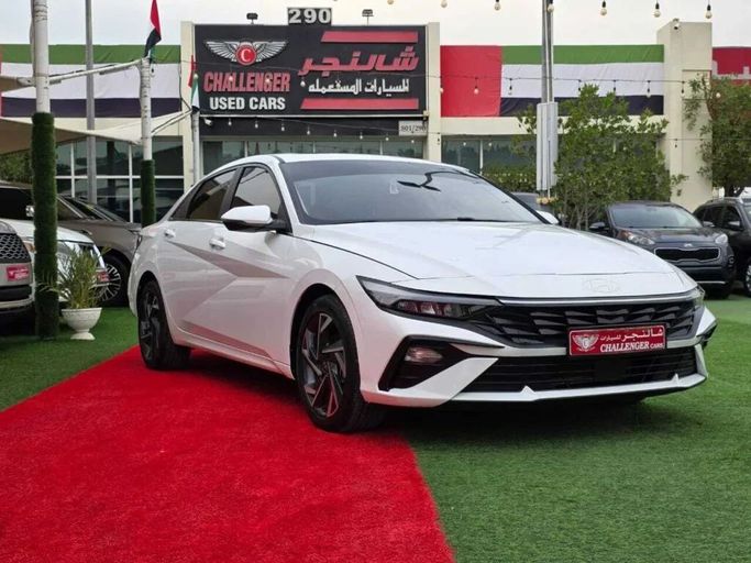 Used Hyundai Elantra VII (CN7) Facelift, 1.6 l, 2025 in Sharjah by Challenger Used Cars, White color. GCC Specs | AUTO.AE