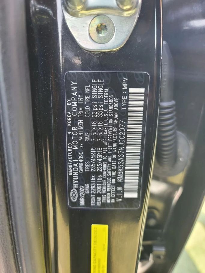 Подержанный Hyundai Kona I Рестайлинг, 1.6 л, 2022 в Шардже от Tabarak Used Cars Черный цвет. Американская | AUTO.AE