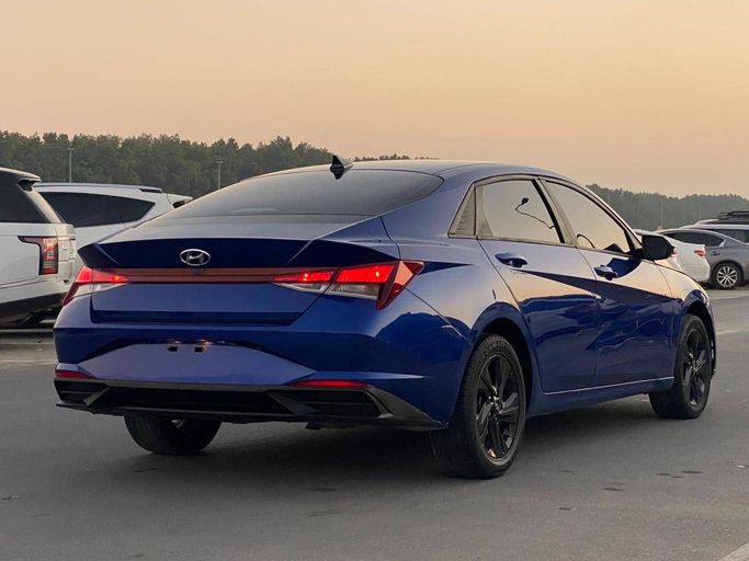 Used Hyundai Kona I Facelift, 1.6 l, 2021 in Sharjah by Najmat Almajarah Motors, Blue color. American Specs | AUTO.AE