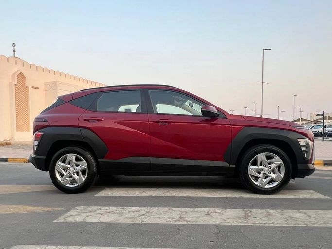 Used Hyundai Kona II (SX2), 1.6 l, 2024 in Sharjah by Laqtah Used Cars, Red color. GCC Specs | AUTO.AE