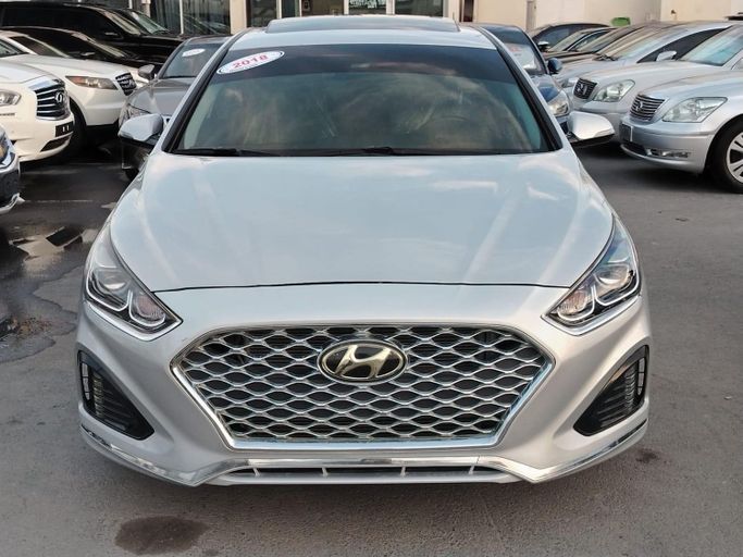 Used Hyundai Sonata VII (LF) Facelift, 2.0 l, 2018 in Sharjah by Al Helal Al Abyadh Used Cars, Silver color. American Specs | AUTO.AE