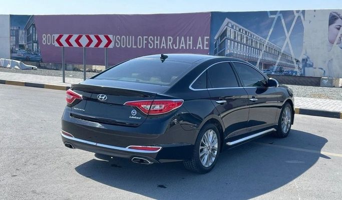 Подержанный Hyundai Sonata VII (LF), 2.4 л, 2015 в Шардже от Halla Cars Черный цвет. Американская | AUTO.AE