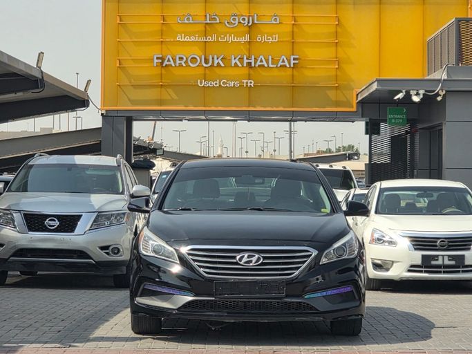 Подержанный ⁦Hyundai Sonata VII (LF), 2.4 л, 2015⁩ в ОАЭ, Шарджа Черный цвет. Американская | AUTO.AE | Объявление #291490
