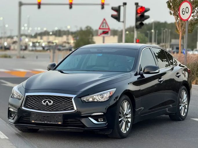 مستعملة ⁦Infiniti Q50 أنا فيس ليفت، 3.0 l، 2023⁩ في في الإمارات, الشارقة من Al Ahd Used Cars، اللون أسود. مواصفات الخليج | AUTO.AE | إعلان #290463