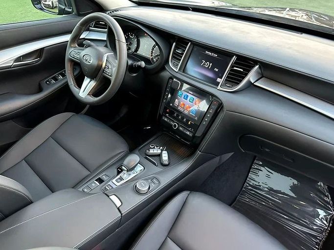 Used Infiniti QX50 II, 2.0 l, 2021 in Sharjah by Ahmad alkhodari Motors, Black color. GCC Specs | AUTO.AE