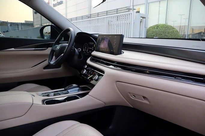 Used Infiniti QX60 II, 3.5 l, 2023 in Sharjah by Al Rukin Al Saudi, Grey color. GCC Specs | AUTO.AE