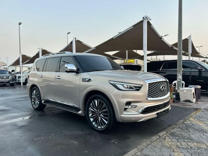 Used Infiniti QX80 I Facelift 2, 5.6 l, 2018 in Sharjah by Al Ostoura Used Cars, Grey color. Other | AUTO.AE