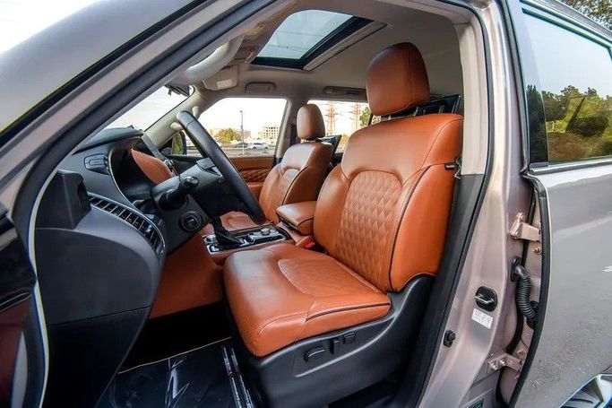 Used Infiniti QX80 I Facelift 3, 5.6 l, 2023 in Sharjah by First Choice Cars, Grey color. GCC Specs | AUTO.AE