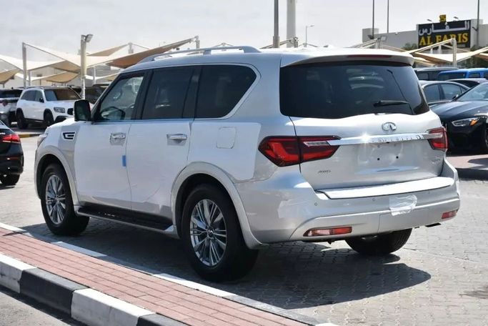 New Infiniti QX80 I Facelift 3, 5.6 l, 2023 in Sharjah by Alfaris Used Cars, White color. Other | AUTO.AE