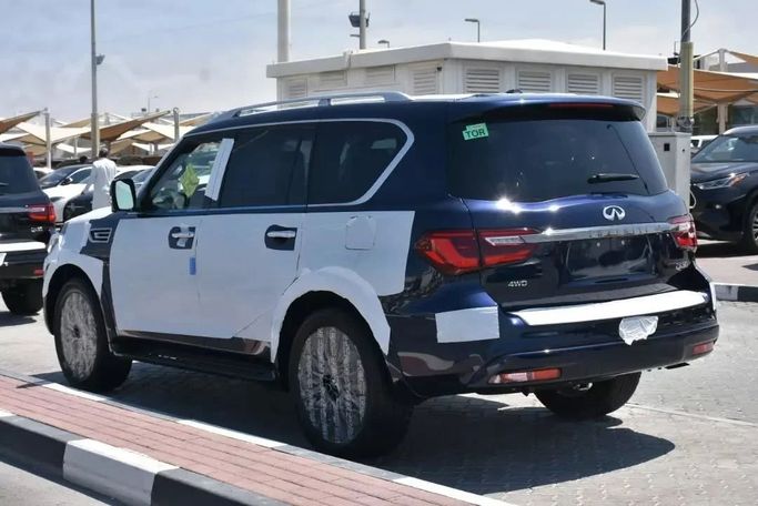 New Infiniti QX80 I Facelift 3, 5.6 l, 2023 in Sharjah by Alfaris Used Cars, Blue color. Other | AUTO.AE
