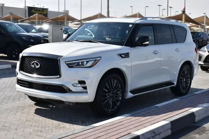 Used Infiniti QX80 I Facelift 3, 5.6 l, 2022 in Sharjah by Alfaris Used Cars, White color. Other | AUTO.AE