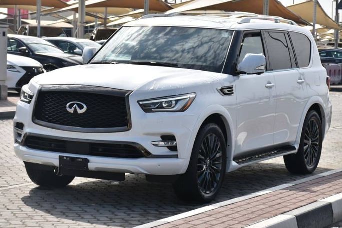 Новый Infiniti QX80 I Рестайлинг 3, 5.6 л, 2022 в Шардже от Alfaris Used Cars Белый цвет. Other | AUTO.AE
