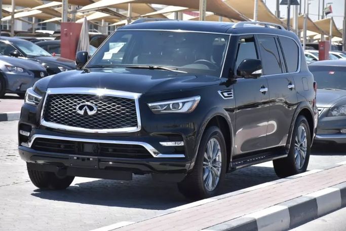 Used Infiniti QX80 I Facelift 3, 5.6 l, 2022 in Sharjah by Alfaris Used Cars, Black color. Other | AUTO.AE