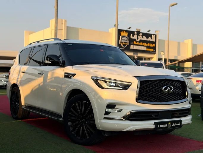 مستعملة Infiniti QX80 أنا فيس ليفت 3, 5.6 l, 2022 في في الشارقة من Al Muhtaref Used Cars، اللون أبيض. مواصفات الخليج | AUTO.AE | إعلان #272362