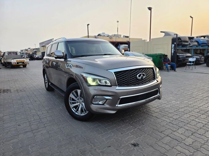Подержанный Infiniti QX80 I (Z62) Рестайлинг, 5.6 л, 2017 в ОАЭ, Шарджа от bab al moheet Серый цвет. Американская | AUTO.AE | Объявление #278849