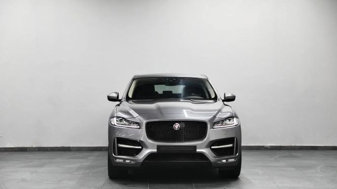 Used Jaguar F-Pace I, 2.0 l, 2020 in Sharjah by Al Qassem Cars Trading, Silver color. GCC Specs | AUTO.AE