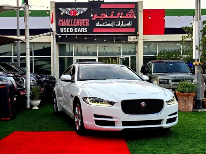 Used Jaguar XE I, 2.0 l, 2017 in Sharjah by Challenger Used Cars, White color. GCC Specs | AUTO.AE