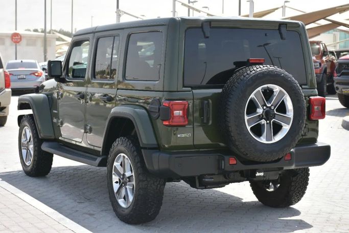 Used Jeep Wrangler IV (JL), 3.0 l, 2021 in Sharjah by Alfaris Used Cars, Green color. Other | AUTO.AE