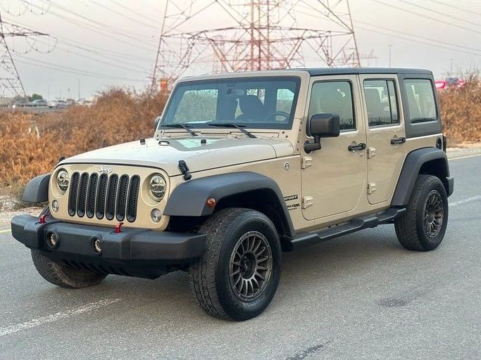 Used Jeep Wrangler IV (JL), 3.6 l, 2018 in Sharjah by Almasar Used Cars, Beige color. GCC Specs | AUTO.AE