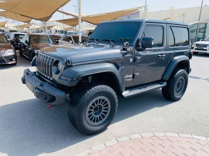 Used Jeep Wrangler IV (JL), 3.6 l, 2020 in Sharjah by Titanium Used Cars, Grey color. GCC Specs | AUTO.AE