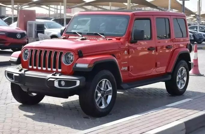 Used Jeep Wrangler IV (JL), 3.6 l, 2022 in Sharjah by Alfaris Used Cars, Red color. Other | AUTO.AE