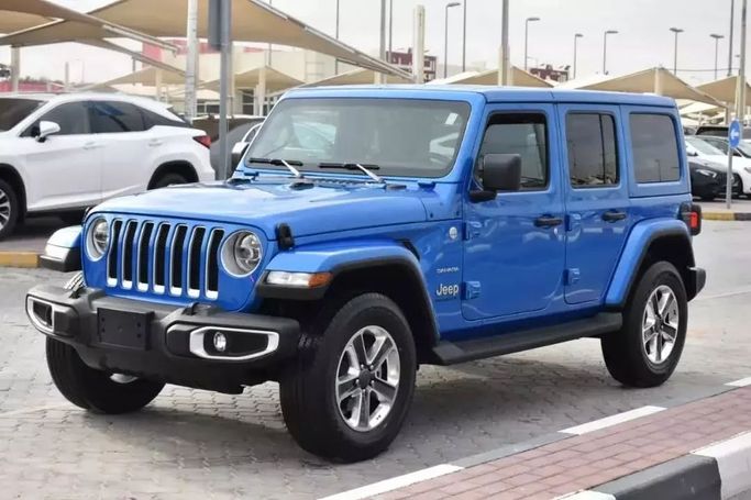 Used Jeep Wrangler IV (JL), 3.6 l, 2023 in Sharjah by Alfaris Used Cars, Blue color. Other | AUTO.AE