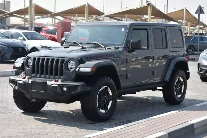 Used Jeep Wrangler IV (JL), 2.0 l, 2021 in Sharjah by Alfaris Used Cars, Grey color. Other | AUTO.AE