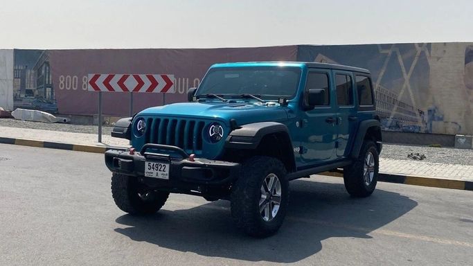 Used Jeep Wrangler IV (JL), 3.6 l, 2019 in Sharjah by Halla Cars, Blue color. Canadian Specs | AUTO.AE