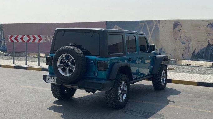 Used Jeep Wrangler IV (JL), 3.6 l, 2019 in Sharjah by Halla Cars, Blue color. Canadian Specs | AUTO.AE