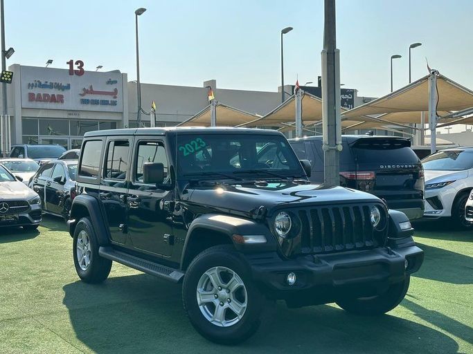 Used Jeep Wrangler IV (JL), 3.6 l, 2023 in Sharjah by Badar Used Cars, Black color.  | AUTO.AE